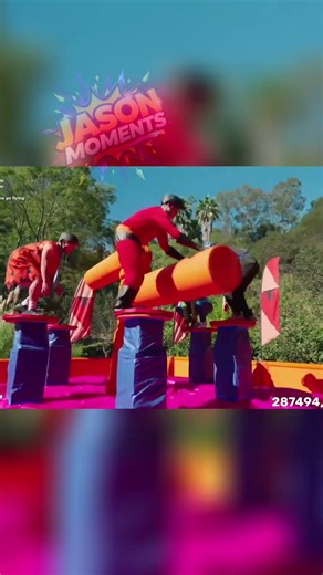 Inflatable Obstacle Course: Watch the Epic Balance Fails! #shorts