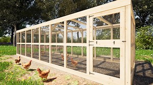 Large Chicken Run Plans: 8x24 for 25 Chickens (PDF Download) - Etsy