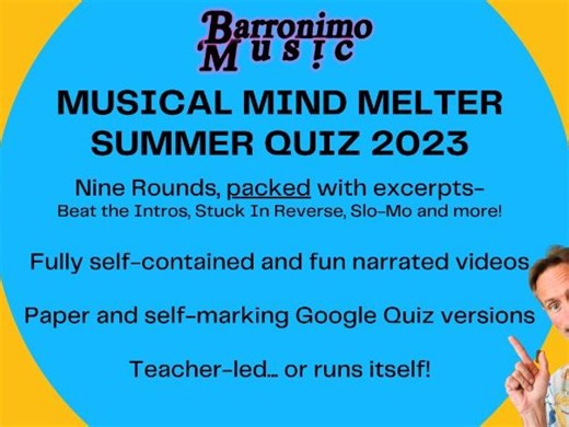 Musical Mind Melter Summer Quiz 2023 | Teaching Resources