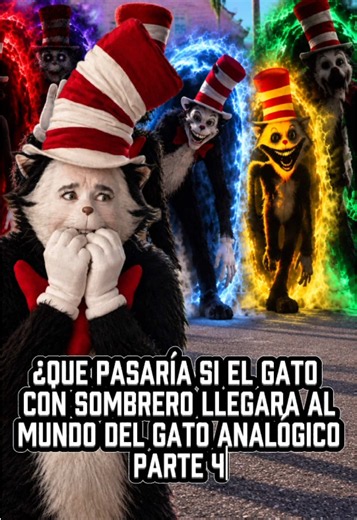 ¿Que pasaría si el gato con sombrero llegara al mundo del gato analógico parte 4? #catinthehat #gatoconsombrero #analoghorror #parte4