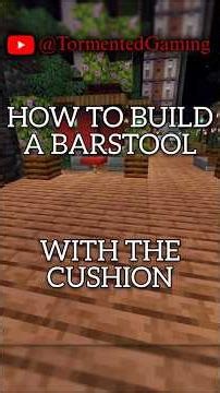 Minecraft Cushion Barstool #minecraft
