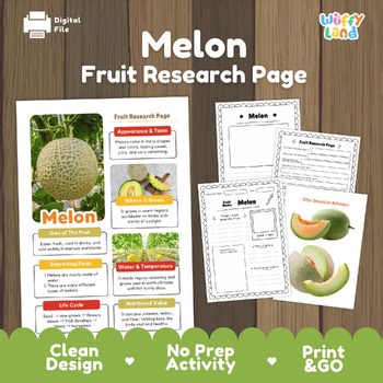 Melon Fruit Research Project | Cantaloupe & Honeydew Plant Life Cycle Science