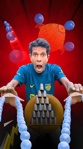 This Balloon Pop Challenge Went Out of Control! 🏃‍♂️ | ChallengeKings #shorts