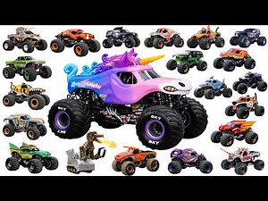 Monster Truck Names for Kids | Types of Monster Trucks | Educational Video