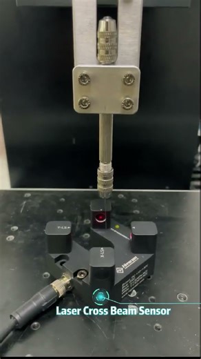How does a Laser Cross Beam Sensor work?#sensor #cnc #cncsoftware #machine#automobile #manufacturing