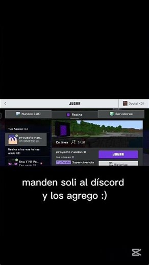 abrí un realm con unos amigos :D #minecraft #realm #server