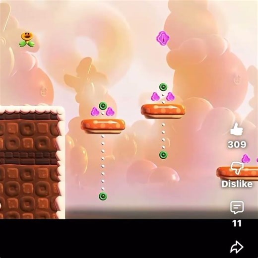 Super Mario Wonder Luigi as Goomba falling #shorts