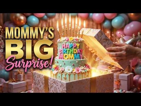 Happy Birthday Mommy🎉Mommy's Birthday Surprise Party with Gorgeous Cake🎂