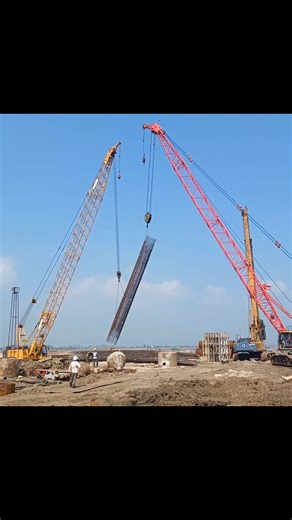 Teling lifting working san and xcmg crawler crane working #sany #XCMG #working #Loading #crane | Nandkishor Singh
