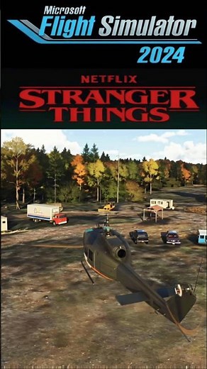 Microsoft Flight Simulator 2024 x Stranger Things Helicopter Over Hawkins! 🛩️✨