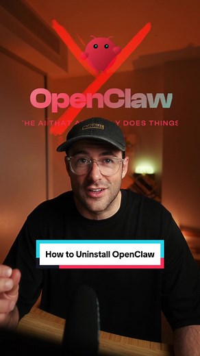 Whether you’re on Mac, Windows, Linux or AWS Cloud… this covers exactly how to remove and uninstall OpenClaw cleanly from your device in about 2 minutes. No leftover files. No background services still running. No surprise AWS charges. #openclaw #clawdbot #ai #aiagents