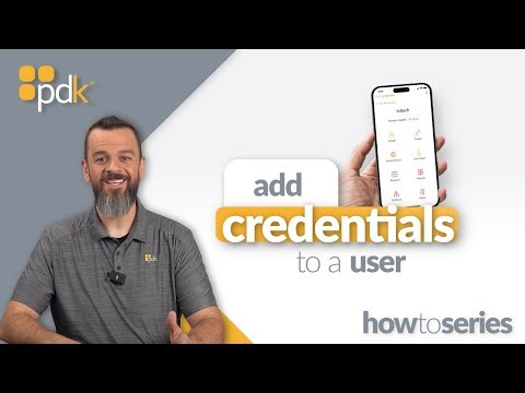 How to Add Credentials to a User in PDK.io