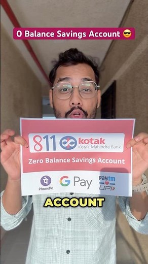 How to open zero Balance savings account online #savingsaccount