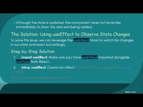 How to Ensure Your React Component Re-renders After State Updates with Hooks