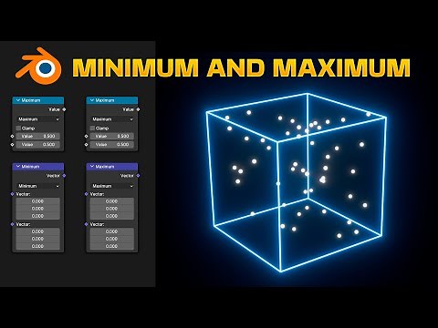 How MINIMUM and MAXIMUM nodes Works in Blender - Geometry Nodes