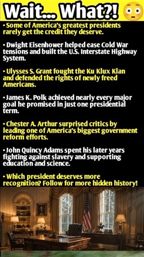 These U.S. Presidents Changed America Forever! 🇺🇸 #UsFactsh #USHistory