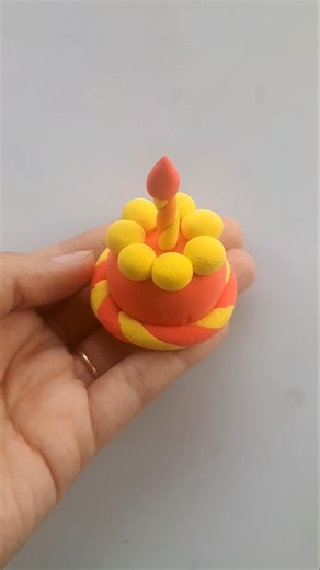 DIY idea 💞 How to make easily cake 🎂 with Super clay #trend​ #clay​ #music​ #funny​ #clay​