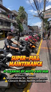 ⚠️Super-Full Maintenance for Fi Scooter Motorcycles 110cc-125cc ₱1,050 150cc-160cc ₱1,400 SERVICES INCLUDED: ✔️FUEL INJECTOR CLEANING (USING FI MACHINE) ✔️THROTTLE BODY DEEP CLEANING (DOUBLE CLEANING WITH DEGREASER & ULTRASONIC) ✔️INTAKE MANIFOLD CLEANING ✔️CVT DEEP CLEANING/ GREASING (DOUBLE CLEANING WITH DEGREASER & ULTRASONIC) ✔️VALVE CLEARANCE/ TUNE-UP (ADJUSTMENT IF NEEDED) ✔️ISC CALIBRATION ✔️TPS CALIBRATION ✔️DIAGNOSE (IF APPLICABLE VIA MST500PRO) ✔️RESET FAULT-CODE (IF APPLICABLE VIA MST