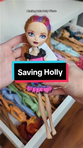 Doll clean-up time! Another character added to the shelf 👌 #dolls #dollcollector #thrifted #everafterhigh #dolltok #nostalgia