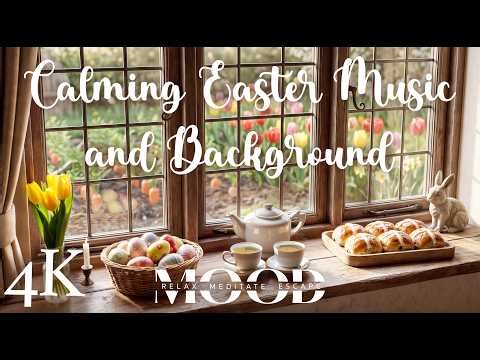 Cozy Easter Window Ambience 🌸 Spring Garden View & Calm Classical Music | Relax, Study, Entertain 🐰
