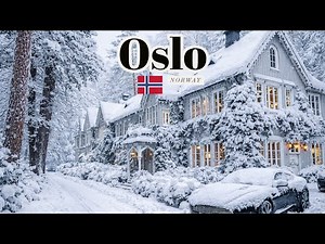 Oslo Norway - Freezing Cold 4K HDR Walking Tour