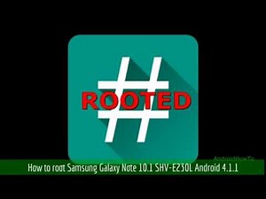 How to root Samsung Galaxy Note 10.1 SHV-E230L Android 4.1.1