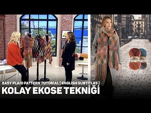 Alize Angora Gold Batik ile Kolay Ekose Tekniği - Easy Plaid Pattern