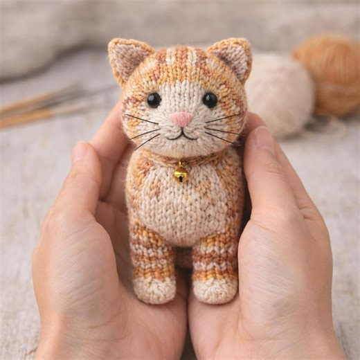 Knitted Tabby Cat Doll Pattern PDF – Realistic Cat Toy Knit Amigurumi - Etsy