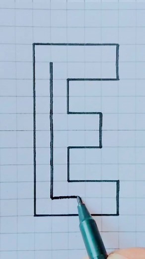 1.8K views · 32 reactions | How to draw E. #drawing #calligraphy #art #القلم_خوشخطی_اکیڈمی_ٹانک | Al Qalam Calligraphy | Facebook