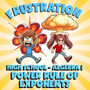 Power Rule of Exponents FRUSTRATION Math Game - No Prep Algebra 1 Review