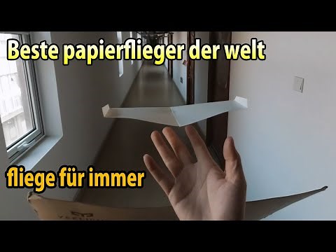 Gute papierflieger falten, bester papierflieger der welt! Papierflieger falten der weit fliegt