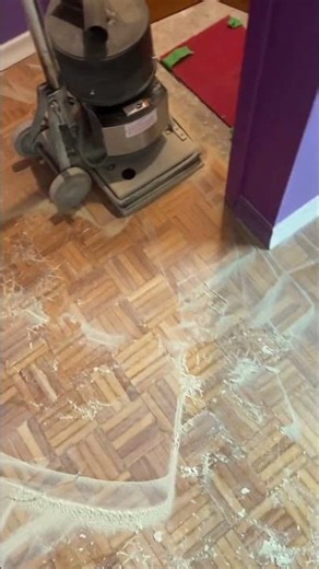 60 Grit Screen Sand with Satin Finish #screensanding #orbitalsander #floorsanding