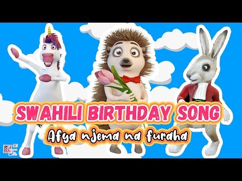 Happy Birthday (Swahili Version) 🐴🦍🐣🐝🦆 How to Sing the Happy Birthday Song in Swahili🎂