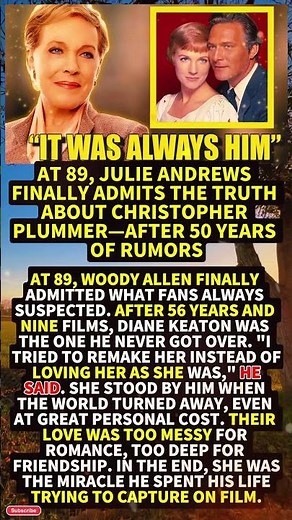 At 89, Julie Andrews FINALLY Admits the Truth About Christopher Plummer—After 50 Year #Shorts #viral