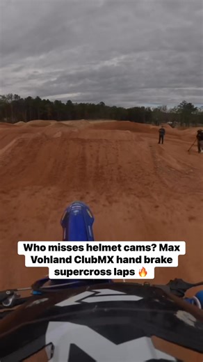 6.3K views · 76 reactions | Shoutout to max vohland for running the GoPro for Supercross laps at ClubMX yesterday! They make it look way too easy but I promise it’s not  max is just getting back into it off of injury but he’s looking good coming into 2026 with the #19! #maxvohland #supercross #gopro #helmetcam #pov #clubmx #yamaha #maximusvohland #sx | Matt Burkeen | Facebook