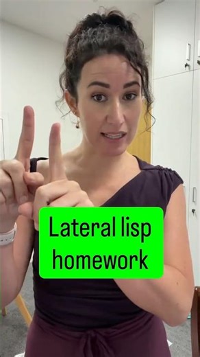 Lateral lisp homework idea using facilitative contexts!