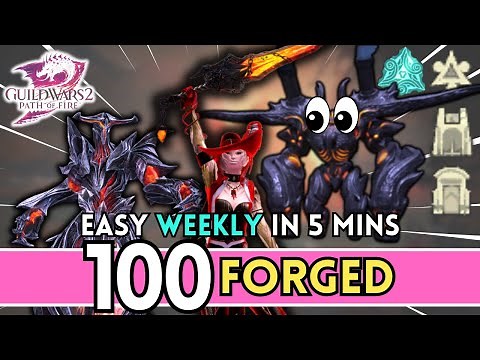 KILL 100 FORGED IN 5 MINS | Easy Wizard's Vault Weekly Objective Completion | Guild Wars 2