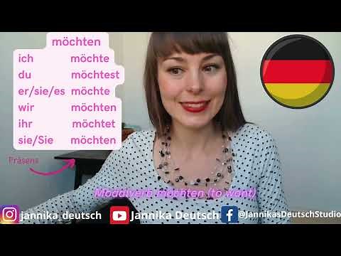 German modal verbs: möchten (conjugation - present tense)