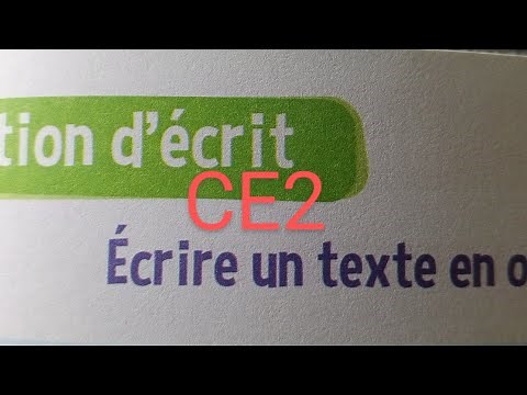 CE2 : Production d' écrit : Écrire un texte en ordre. cahier d' activités Le trésor des mots