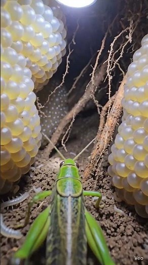 Giant Grasshopper Lays Eggs Underground – Incredible Close-Up Nature Footage!”#shorts #animalpov