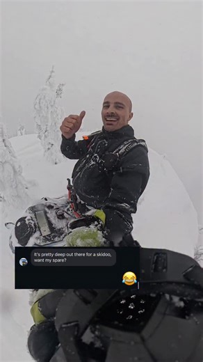 Landon Pavan 🇨🇦 on Instagram: "Funny guy! @codey_stmartin 2026 @SkiDoo Freeride 850 Turbo R 165” made it to the top first try and your modded out sled almost made it first try… 😉 Codey was ripping for his second day on snow though! 🤘"