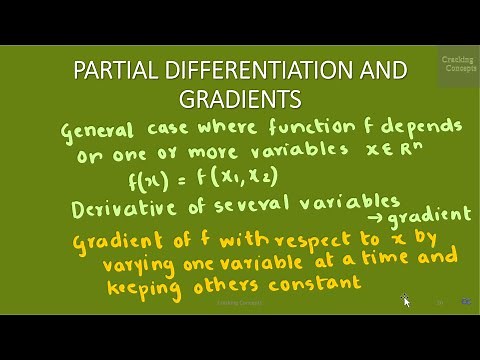 MML 14 . Differentiation of Univariate Functions - Partial Differentiation - Gradients