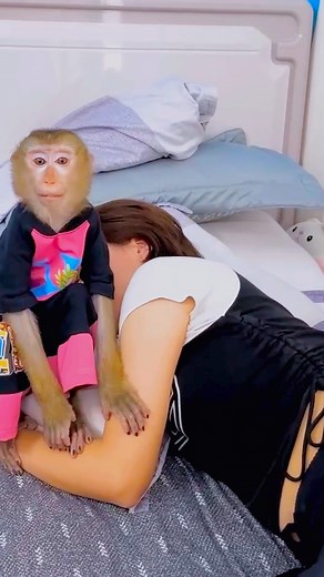 Mom can’t sleep because of Monkey Kaka’s hilarious technique of waking up. #kaka #monkeykaka #familykaka | Kaka Update