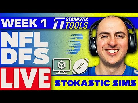NFL DFS Stokastic Contest Sims Week 1 Picks | NFL DFS Strategy