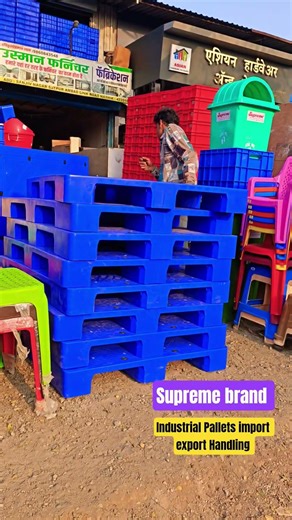 industrial material handling Supreme brand Pallets All types #trending#plastic #supreme #viralvideo