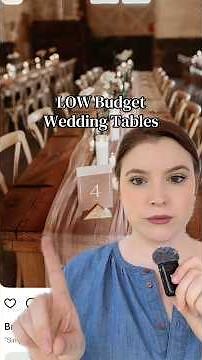How to decorate wedding tables on a tight budget