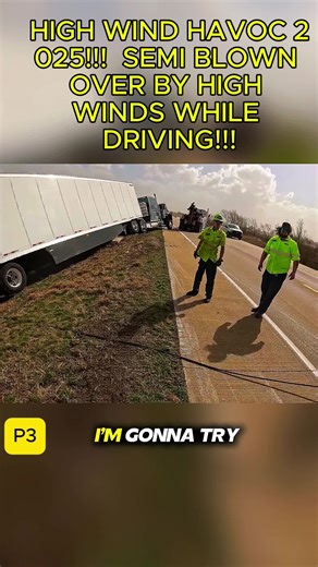 HIGH WIND HAVOC 2025!!! SEMI BLOWN OVER BY HIGH WINDS WHILE DRIVING!!! #towing #towtruck #carrescue #roadsideassistance #emergencytowing #emergencytowing #cartrouble #brokendown #flatbedtowing #heavyrecovery #accidentrecovery