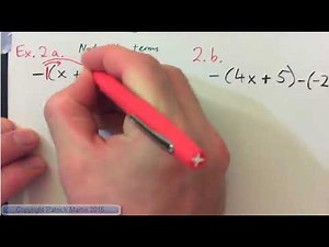Apply the Distributive Property, then Add Like Terms
