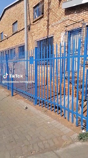 Razor wire installation.