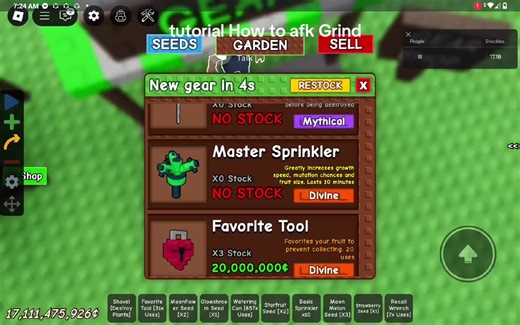 AFK Grind Tutorial for Garden Growth